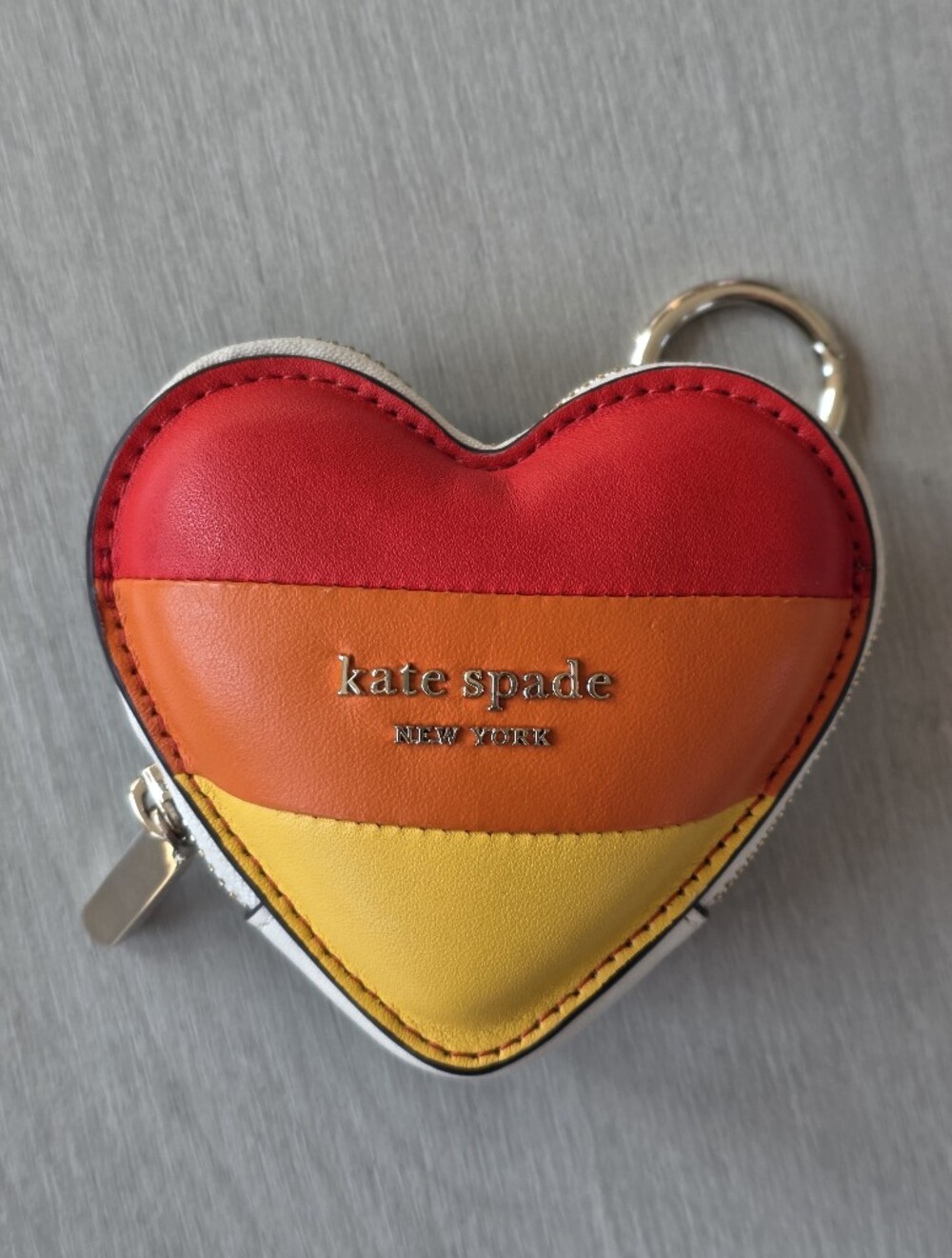 Kate Spade Rainbow 3D Heart Coin Purse